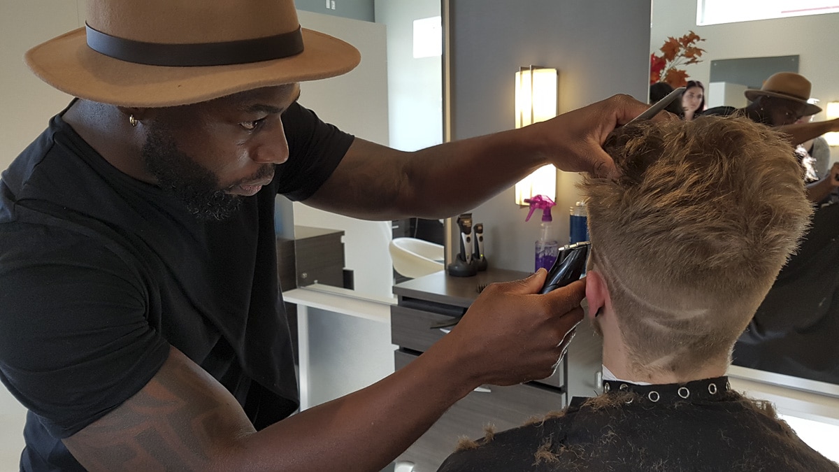 razor barbering hair tattooing Jason Joseph at Element Hair